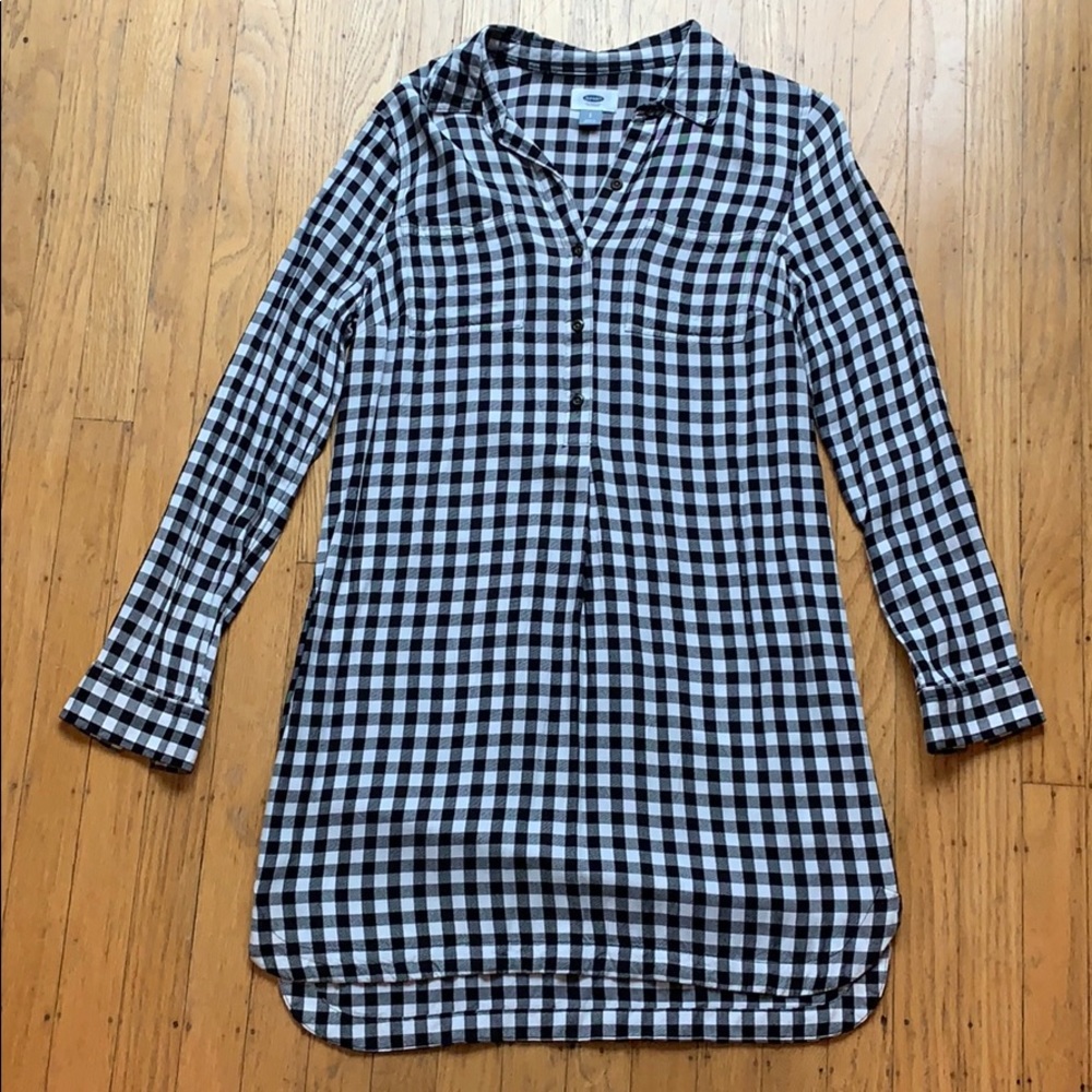 Buffalo Check Shirt Dress